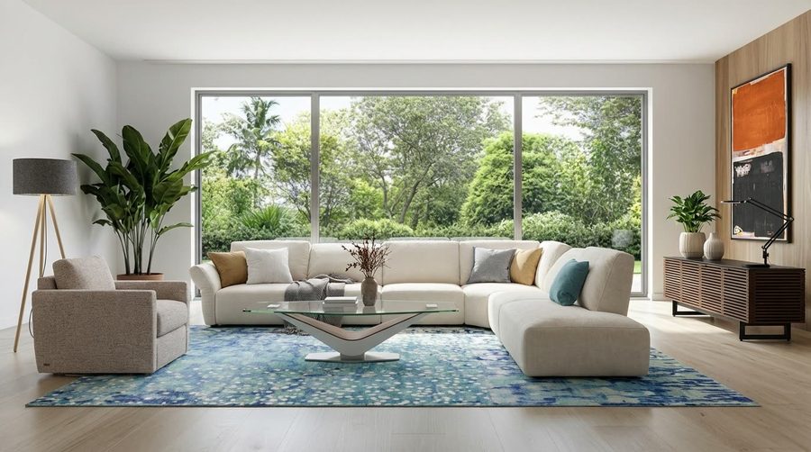 The same room designed with a retailer’s products